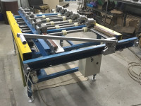 Portable machine F3 for double standing seam system. With cross cutting knife and radius rolls