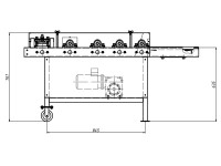 Profiling machine FM for double standing seam panels