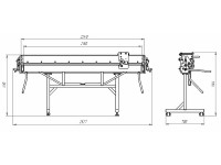 Sheet metal folding machine MB-2150