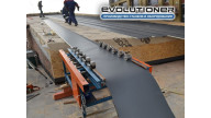 Roll former standing seam roof machine F3 video from roof instalation place