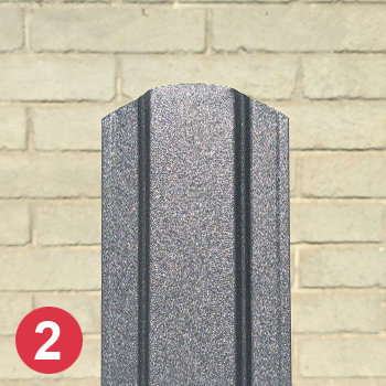 Rectangular flat picket profile